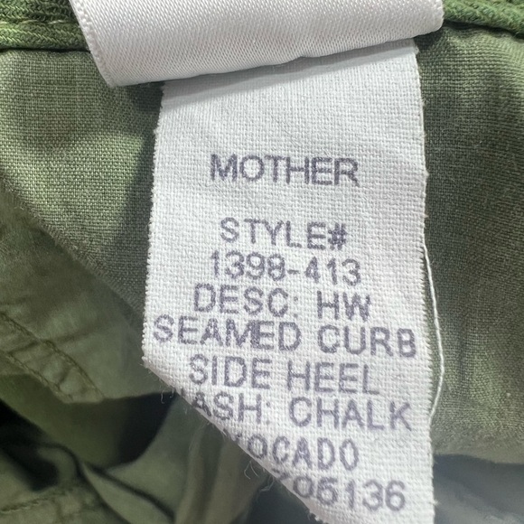 Mother High Waisted Seamed Curb Side Heel Pants 28 - Picture 13 of 14